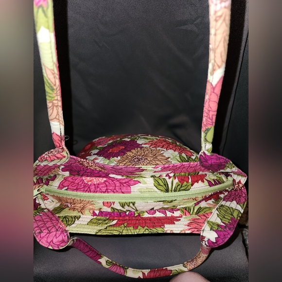 Vera Bradley Angle Tote Hello Dahlia! Purse Handbag ~ Discontinued - Picture 3 of 6